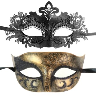 Foto 1 | Foto 1 | Set De Máscaras De Mascarada Coddsmz Disfraz Veneciano Para Fiesta De Halloween - Venta Internacional.