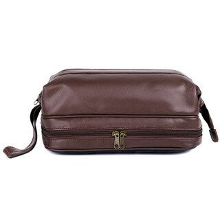 Foto 1 | Foto 1 | Estuche Para Cosméticos Dopp Jumbo Travel Kit De Cuero Vegano Marrón - Venta Internacional.
