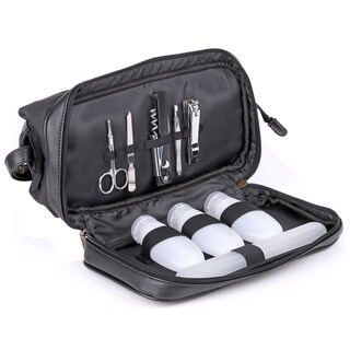 Foto 2 | Foto 2 | Estuche Para Cosméticos Dopp Jumbo Travel Kit De Cuero Vegano Marrón - Venta Internacional.