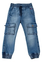 Jogger Para Bebe Ferrioni Jaretas Mezclilla