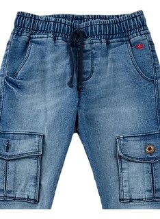 Foto 4 | Foto 4 | Jogger Para Bebe Ferrioni Jaretas Mezclilla