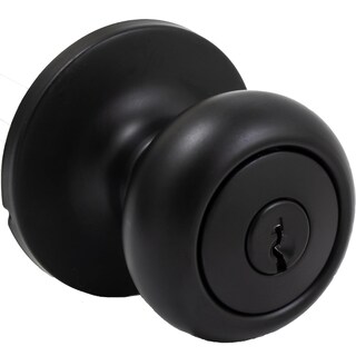 Foto 1 | Foto 1 | Pomo Para Puerta Stone Harbor Hardware Highland Con Cerradura Entrada Acabado Negro Mate - Venta Internacional.