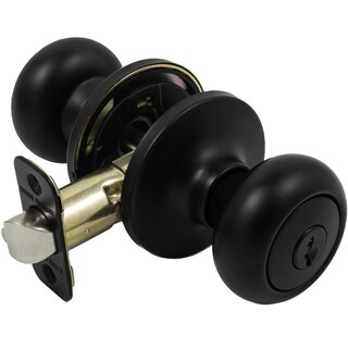 Foto 2 | Foto 2 | Pomo Para Puerta Stone Harbor Hardware Highland Con Cerradura Entrada Acabado Negro Mate - Venta Internacional.