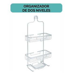 Foto 3 | Foto 3 | ''organizador Para Regadera De Aluminio Anti-óxido 2 Niveles Color Plateado ''