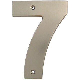 Foto 1 | Foto 1 | House Number Stone Harbor Hardware #7 Níquel Satinado 13 Cm - Venta Internacional.