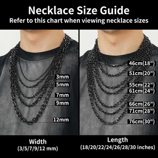Foto 5 | Foto 5 | Collar Chainshouse Rolo De Acero Inoxidable Chapado En Negro 76 Cm - Venta Internacional.