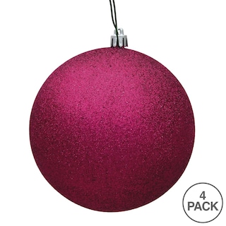 Foto 5 | Foto 5 | Adorno Colgante Vickerman 15 Cm Purpurina Fucsia Paquete De 4 - Venta Internacional.