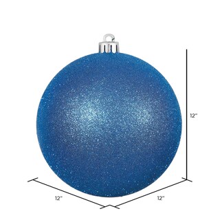 Foto 2 | Foto 2 | Adorno En Forma De Bola De Plástico Con Purpurina Azul Vickerman N593002dg - Venta Internacional.