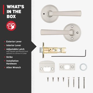 Foto 7 | Foto 7 | Cerradura De Privacidad Kwikset Trafford Con Manija De Puerta En Níquel Satinado - Venta Internacional.