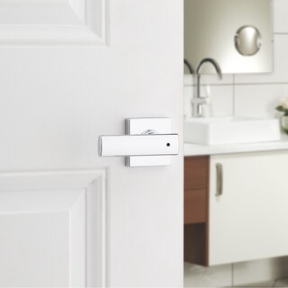 Foto 2 | Foto 2 | Cerradura Kwikset Breton Privacy De Cromo Pulido Con Manija De Puerta - Venta Internacional.