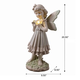 Foto 7 | Foto 7 | Figura Solar Hi-line Con Luz Led Para Niña Con Mariposa - Venta Internacional.