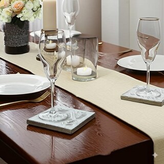 Foto 3 | Foto 3 | Set De Posavasos Store Indya Cuadrados De Madera Con Soporte Blanqueados - Venta Internacional.