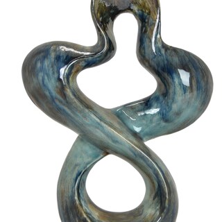 Foto 4 | Foto 4 | Decoración Abstracta De Cerámica Azul Benzara De 51 Cm - Venta Internacional.