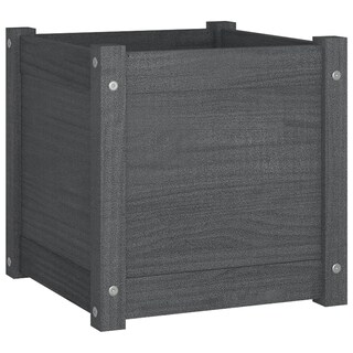 Foto 1 | Foto 1 | Jardinera Vidaxl De Madera Maciza Gris De Pino 40x40x40 Cm - Venta Internacional.