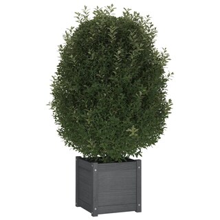 Foto 3 | Foto 3 | Jardinera Vidaxl De Madera Maciza Gris De Pino 40x40x40 Cm - Venta Internacional.