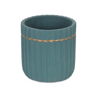 Foto 3 | Foto 3 | Maceta Grande De Cerámica Azul Aurino De Planter Cheung - Venta Internacional.