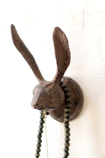Foto 1 | Foto 1 | Gancho De Almacenamiento Kalalou Rabbit De Hierro Fundido Rústico 13 X 10 X 17 Cm - Venta Internacional.