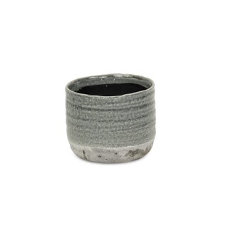 Foto 3 | Foto 3 | Maceta Medea Bicolor Gris De Cerámica Mediana De Planter Cheung - Venta Internacional.
