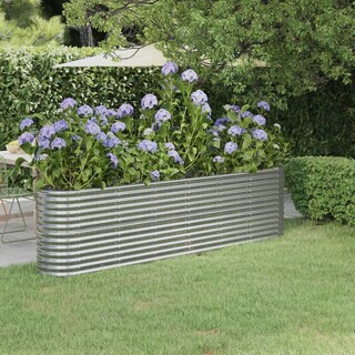 Foto 2 | Foto 2 | Cama De Jardín Elevada Vidaxl Acero Duradero Plata 260 X 40 X 68 Cm - Venta Internacional.