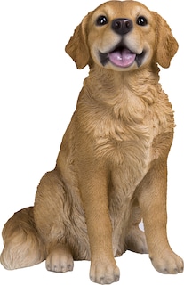 Foto 1 | Foto 1 | Golden Retriever Marrón Sentado De Figurine Hi-line Gift Ltd - Venta Internacional.