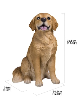 Foto 5 | Foto 5 | Golden Retriever Marrón Sentado De Figurine Hi-line Gift Ltd - Venta Internacional.