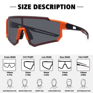 Foto 3 | Foto 3 | Gafas De Sol Deportivas Storycoast Polarized Uv400 Naranja Black - Venta Internacional.