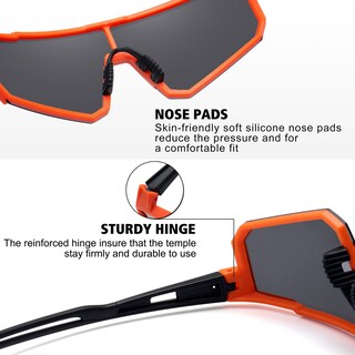Foto 4 | Foto 4 | Gafas De Sol Deportivas Storycoast Polarized Uv400 Naranja Black - Venta Internacional.