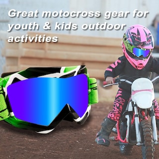 Foto 7 | Foto 7 | Gafas De Motocross Nenki Para Jóvenes Y Niños Antivaho Con Protección Uv - Venta Internacional.