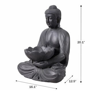 Foto 7 | Foto 7 | Estatuine Hi-line Gift Ltd. Buda Con Maceta De Loto - Venta Internacional.