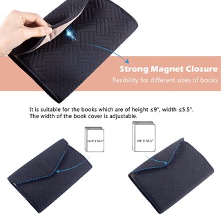 Foto 4 | Foto 4 | Funda De Libro Aplufine Reutilizable Con Cierre Magnético Para Amantes De Los Libros - Venta Internacional.