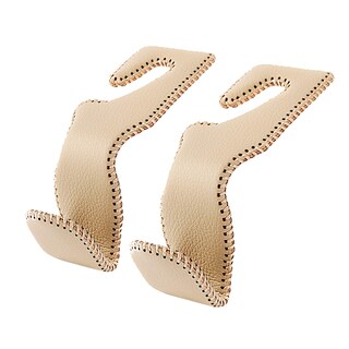 Foto 1 | Foto 1 | Ganchos Para Reposacabezas Amvoyoa Para Carteras Y Bolsos De Coche Piel Beige - Venta Internacional.