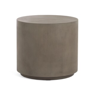 Foto 1 | Foto 1 | Mesa Auxiliar Benzara  51 Cm  Hormigón Gris  Redonda  Moderna - Venta Internacional.