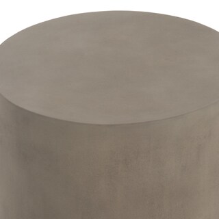 Foto 3 | Foto 3 | Mesa Auxiliar Benzara  51 Cm  Hormigón Gris  Redonda  Moderna - Venta Internacional.