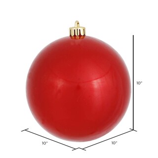 Foto 5 | Foto 5 | Adorno Navideño Vickerman Bola De Caramelo Roja 25 Cm Plástico - Venta Internacional.