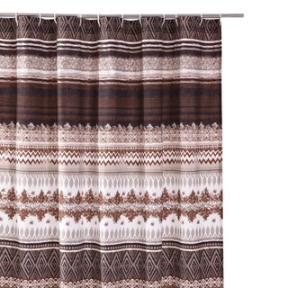 Foto 3 | Foto 3 | Cortina De Ducha Benzara Roca 183 Cm Color Café A Rayas - Venta Internacional.