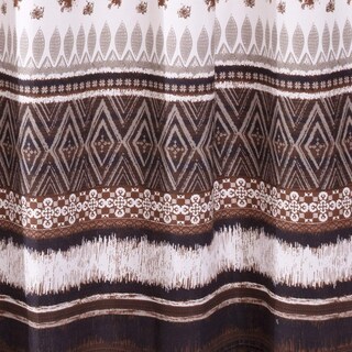 Foto 4 | Foto 4 | Cortina De Ducha Benzara Roca 183 Cm Color Café A Rayas - Venta Internacional.