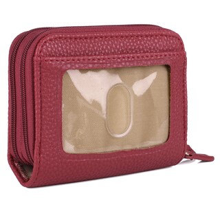 Foto 3 | Foto 3 | Cartera Julia Buxton Rfid Con Textura De Guijarros Color Rojo - Venta Internacional.