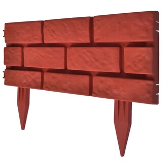 Foto 1 | Foto 1 | Separador De Césped Vidaxl Con Diseño De Ladrillo 11 Unidades 5 M Rojo - Venta Internacional.