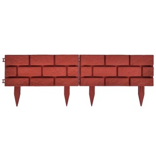Foto 6 | Foto 6 | Separador De Césped Vidaxl Con Diseño De Ladrillo 11 Unidades 5 M Rojo - Venta Internacional.