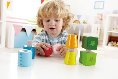 Foto 3 | Foto 3 | Set De Aprendizaje Building Block Hape Twist And Turnables Wood - Venta Internacional.