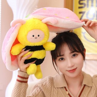 Foto 6 | Foto 6 | Muñeca De Peluche Miaodam Bee Strawberry De 30 Cm Para Niños - Venta Internacional.