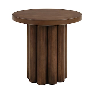 Foto 1 | Foto 1 | Mesa Redonda Acme Santa Mdf Chapada En Madera Marrón - Venta Internacional.