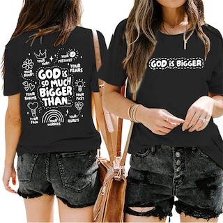 Foto 1 | Foto 1 | Camiseta Sulayesh Jinluth Christian Faith Jesus God Negra 2xl - Venta Internacional.