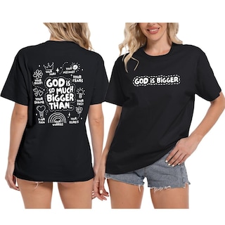 Foto 2 | Foto 2 | Camiseta Sulayesh Jinluth Christian Faith Jesus God Negra 2xl - Venta Internacional.
