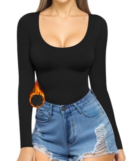 Foto 1 | Foto 1 | Camiseta Tipo Túnica Mangopop Cuello Redondo Manga Larga Forro Polar Para Mujer - Venta Internacional.