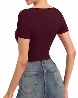 Foto 3 | Foto 3 | Blusa Tipo Túnica Mangopop Para Mujer Con Cuello En V Profundo Y Fruncido - Venta Internacional.