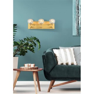 Foto 2 | Foto 2 | Lámpara De Pared Elegant Lighting Graham 3 Luces Hierro Dorado - Venta Internacional.