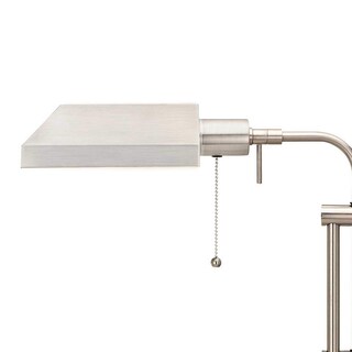 Foto 2 | Foto 2 | Lámpara De Escritorio Benzara Ajustable De Metal Rectangular Plateada 41x18x56cm - Venta Internacional.