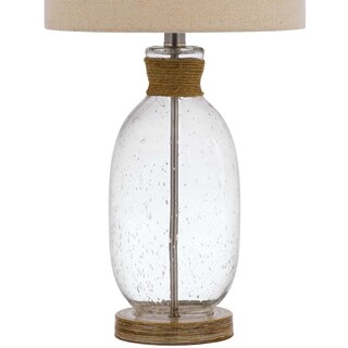 Foto 3 | Foto 3 | Lámpara De Mesa Benzara Bubble Glass Body Rope Accent Beige - Venta Internacional.