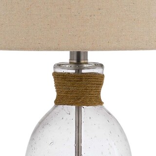 Foto 4 | Foto 4 | Lámpara De Mesa Benzara Bubble Glass Body Rope Accent Beige - Venta Internacional.